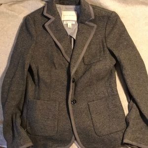 Banana Republic Grey Italian Wool Blazer - Size 6